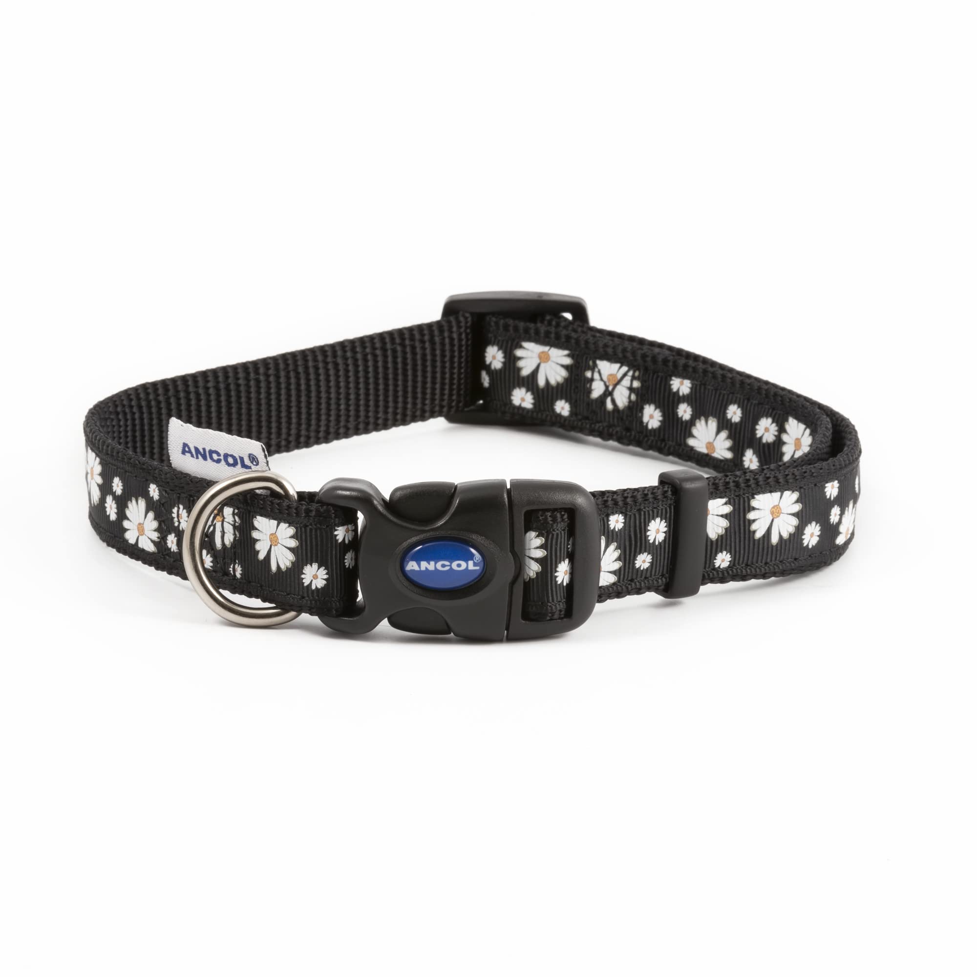 Ancol Fluval Black Daisy Nylon Adj Collar S1-21 Kg from B&Q