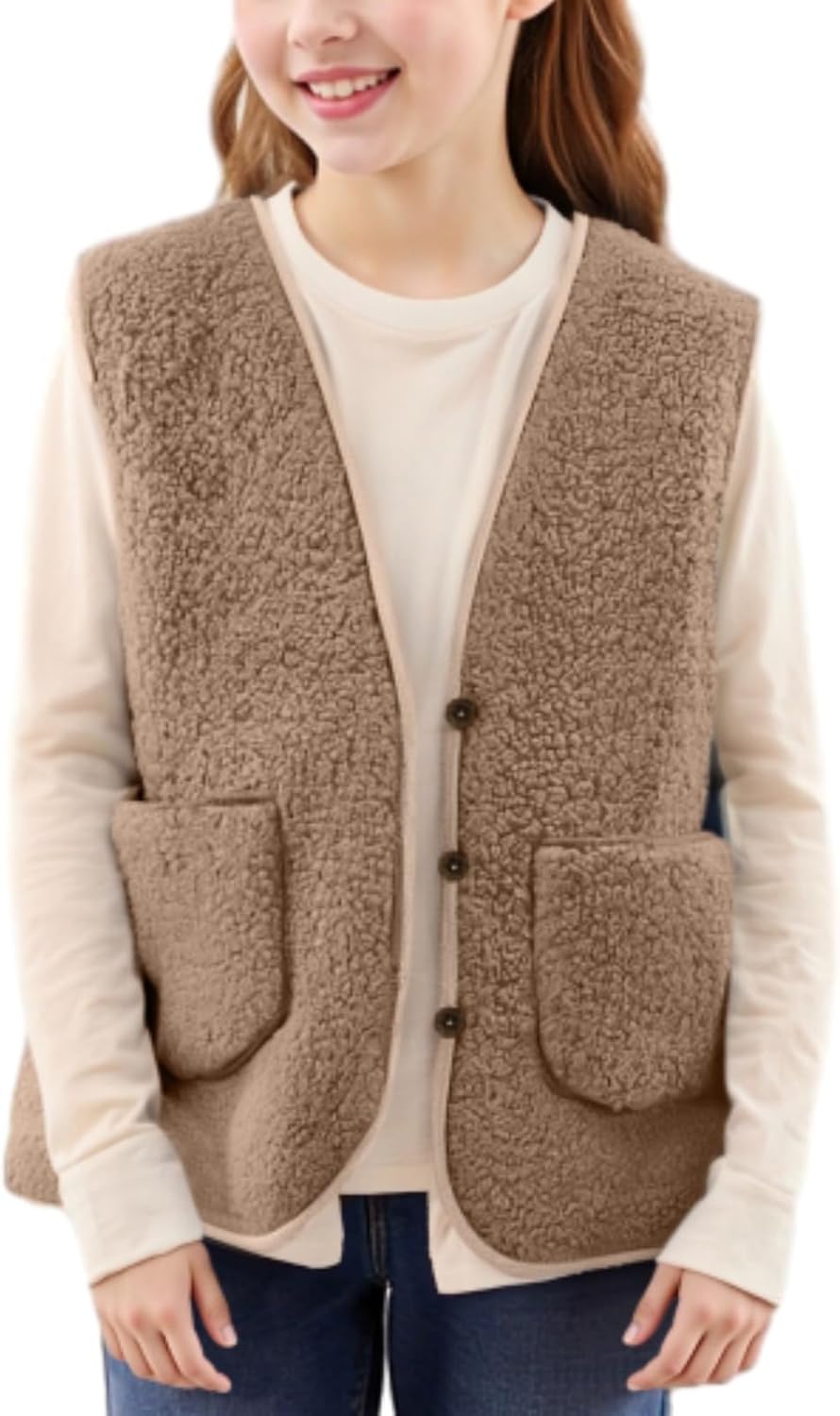 Teddy Fleece Weste Für Kinder - Ärmellose Thermoweste Für Jungen & Mädchen