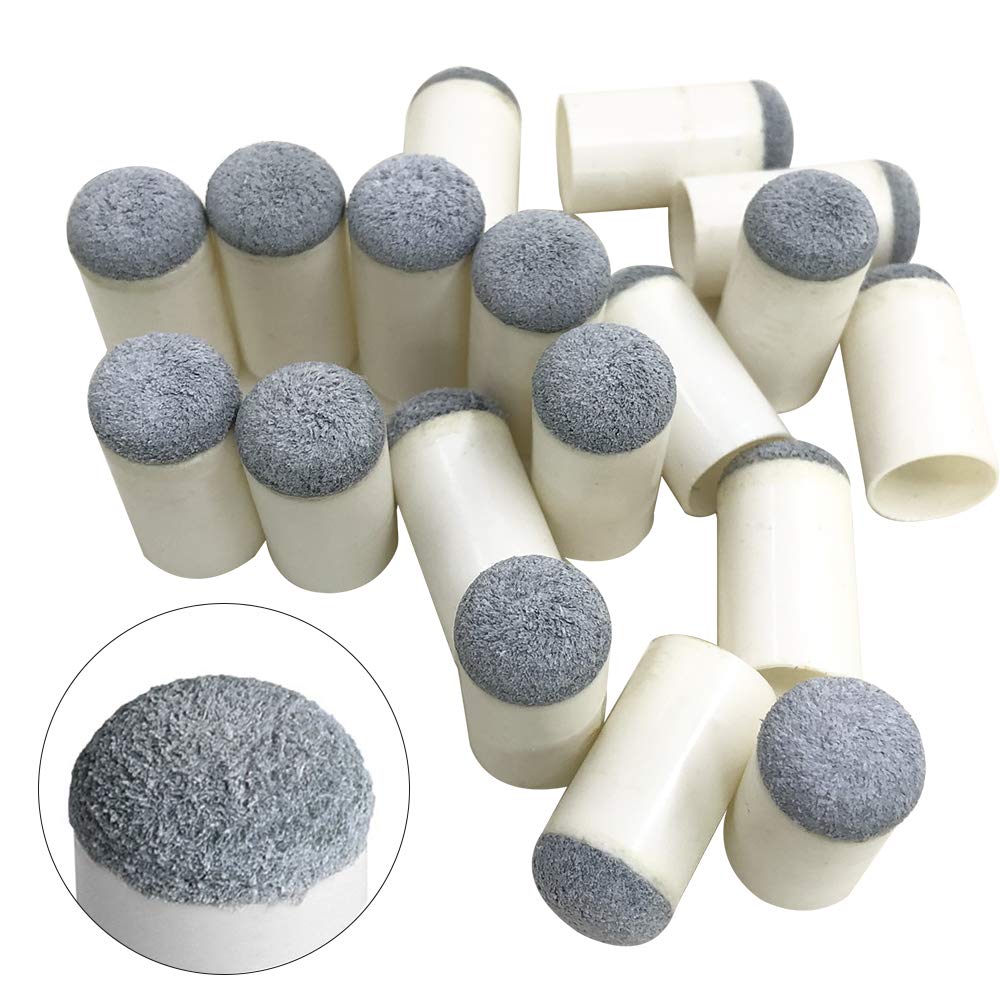 YuCool 50 Puntas de Repuesto para Taco de Billar, Puntas de Taco de Billar, Puntas de Palo de Piscina, Puntas de Empuje de 13 mm