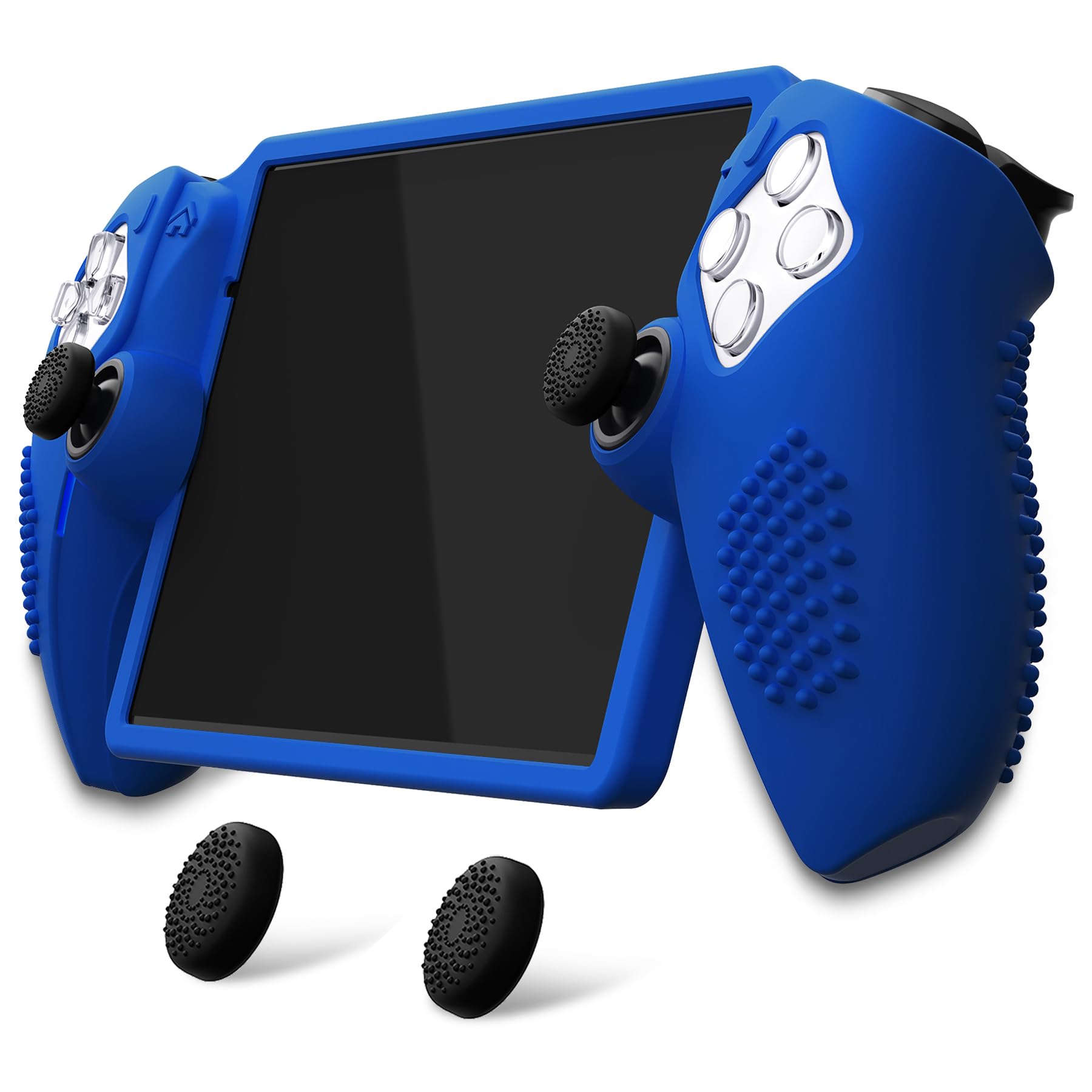 PlayVital Design for PS Portal Silicone Protective Case with Thumb Grips Enhanced Grip Comfort Anti-Slip 3D Studded Design