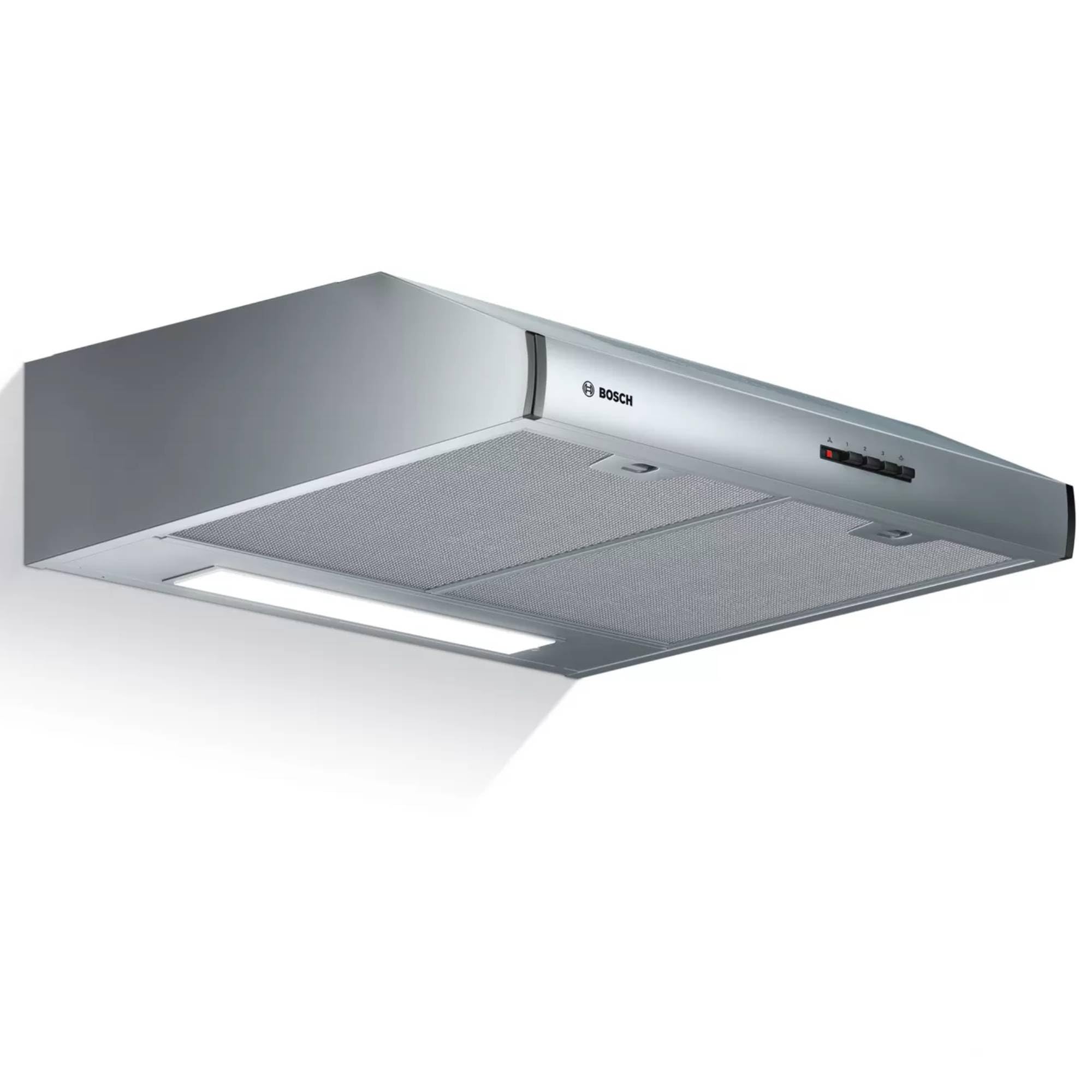 Bosch - Campana Extractora Convencional, Serie 4, 60 cm, Iluminación LED, Filtros Antigrasa, Instalación en Recirculación, Acero, DUL63CC55 — view 3