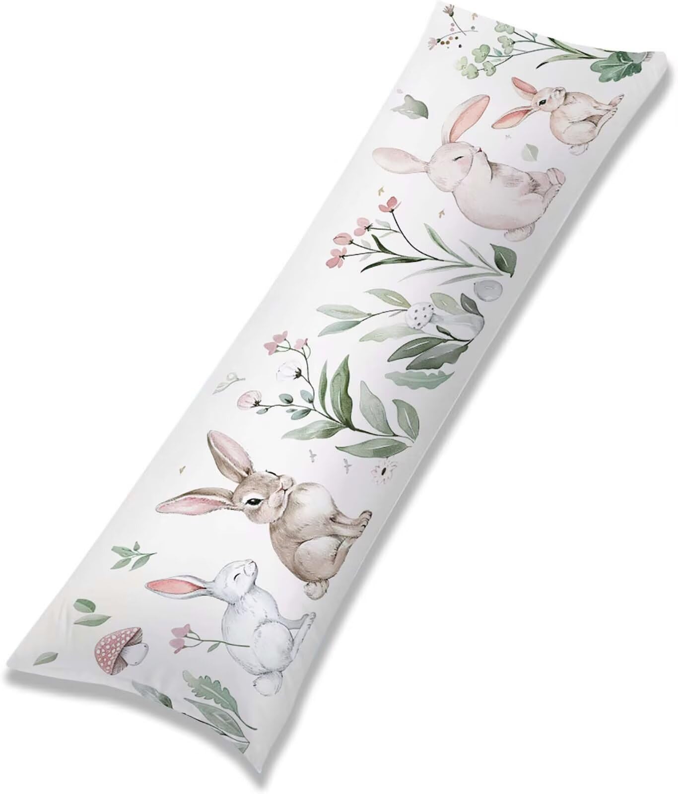 Tiere-11 Seitenschläferkissen bezug 55 x 160 cm Schwangerschaftskissen Samt | Blume Langes Kissenbezug mit Unsichtbarer Reißverschluss XXL Kissenbezug Komfortkissen für Bett Sofa Deko j-111