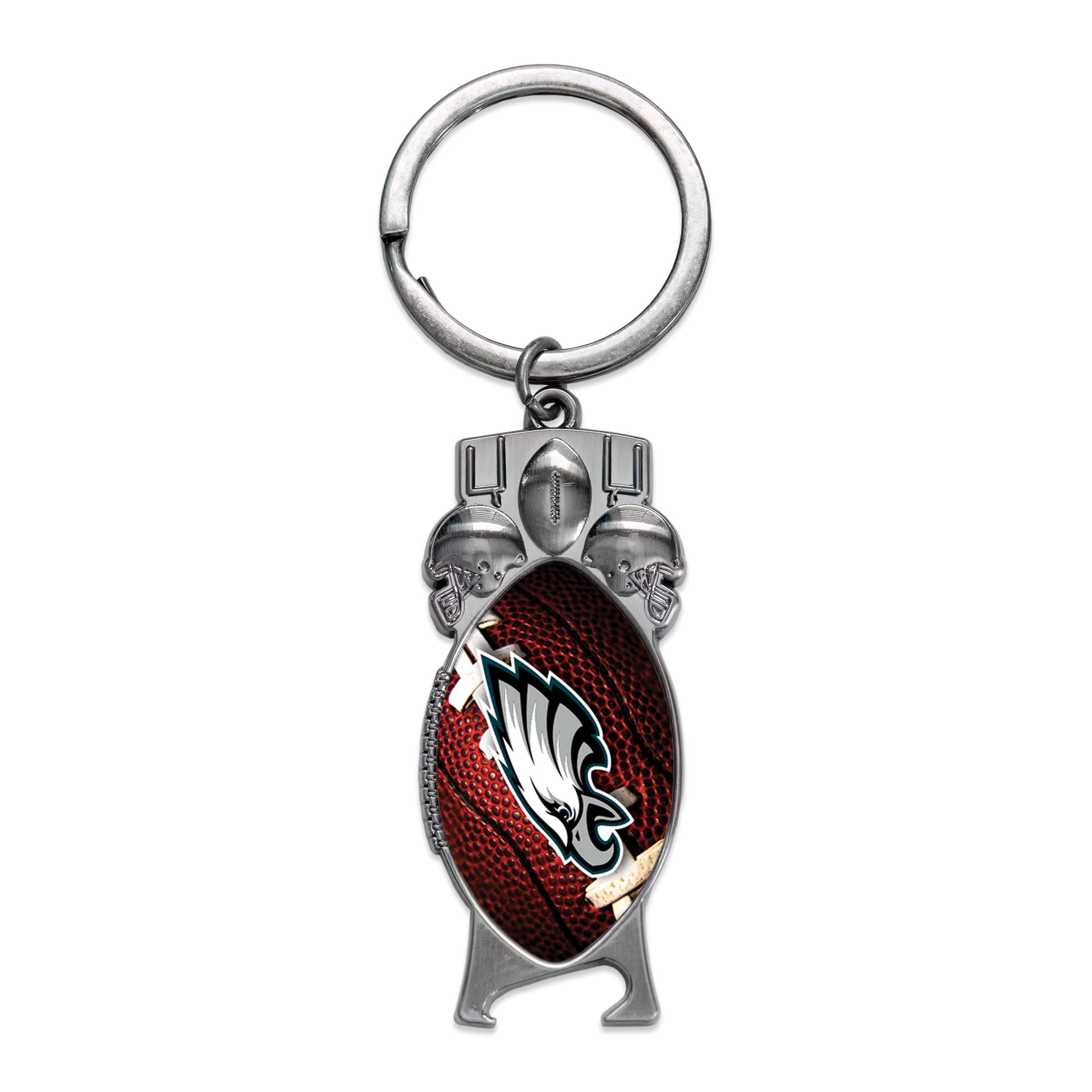 Rico Industries NFL Football Philadelphia Eagles Sculpted Bottle Opener Keychain - Car Accessory — image 1