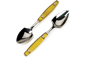RSVP Endurance Grapefruit Spoon Set: Stainless Steel Grapefruit Spoons for Easy Grapefruit Eating