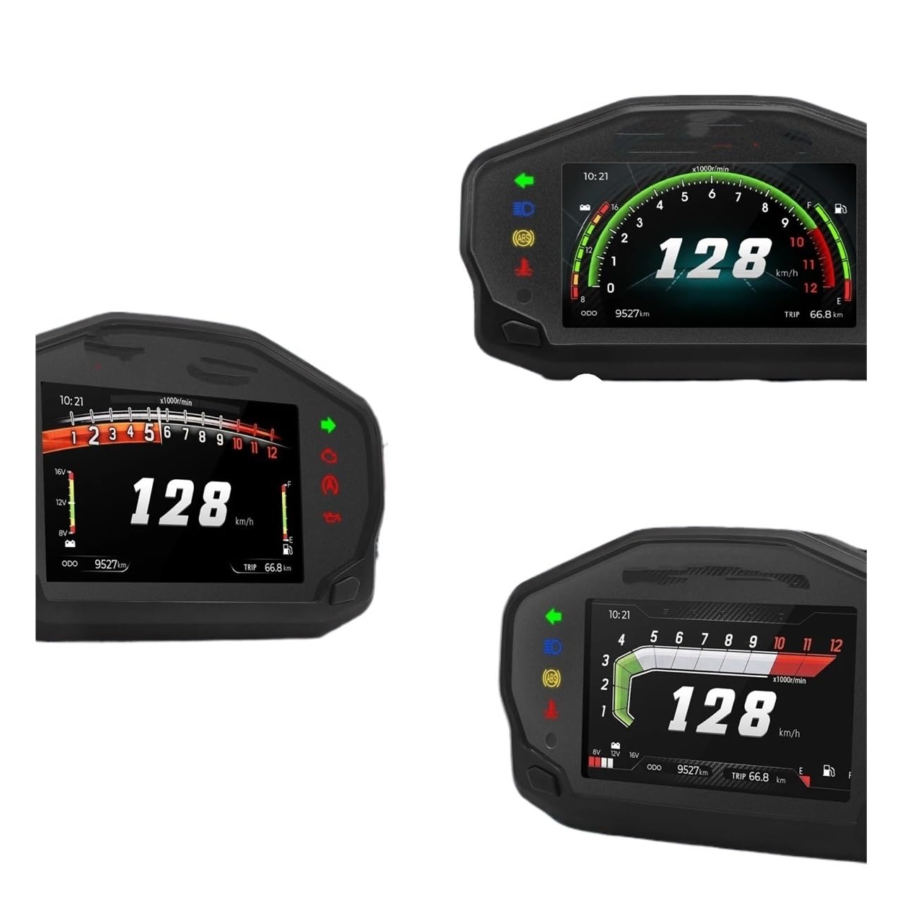 Compteur de Vitesse Digital Moto Tableau De Bord Universel 12 V pour Moto, Compteur De Vitesse, Compteur Kilométrique, Tachymètre, Double Odomètre