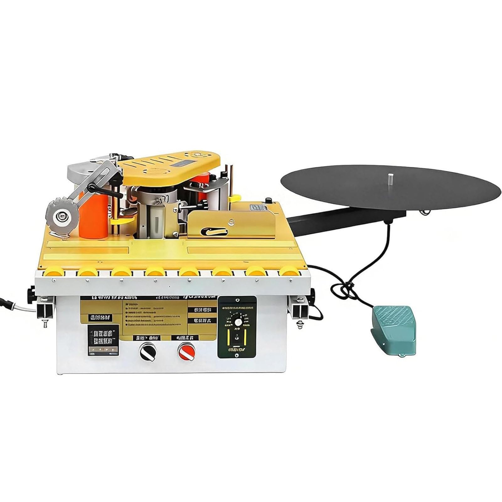 XueFulxion 1200W Professional Woodworking Edge Bander with Auto-Tape Cutting,Extendable Panels for Large Planks, Compatible with Multilayer Board & Acrylic A