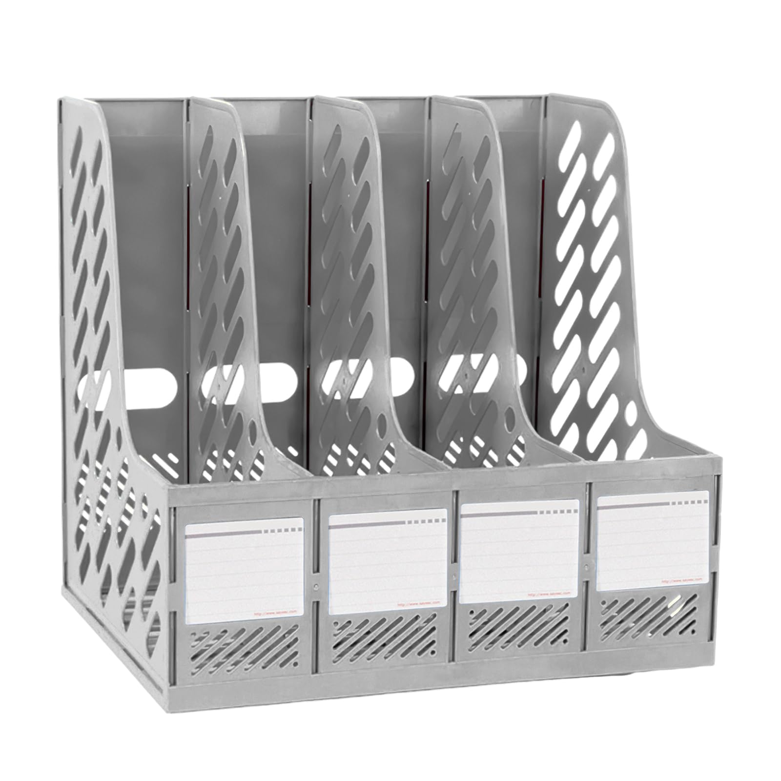 Elezeal Plastic A4 Magazine Holder, Sturdy File Organiser Desktop