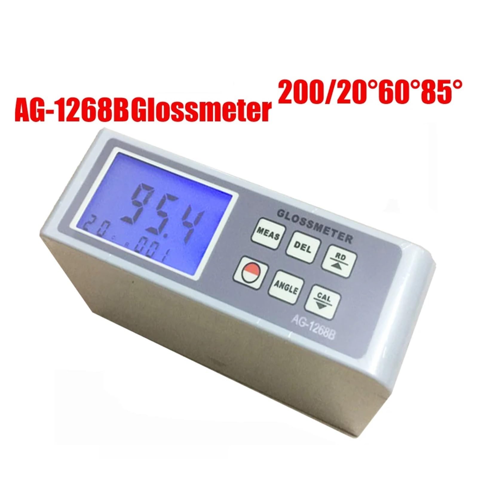 NURII Glossmeter 20 60 85 Digital Gloss Meter, Glossmeter Multi-Angle Test Paint Gloss Meter Surface Gloss Test Spectrometer