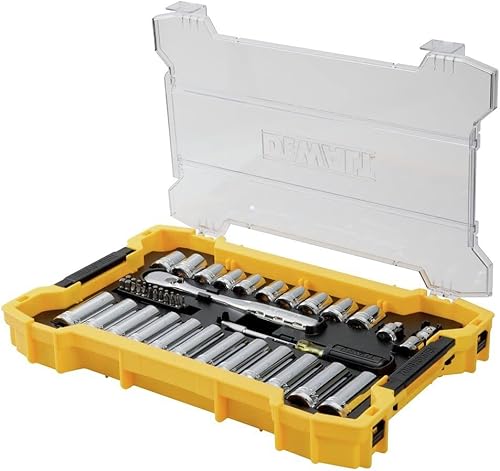 Vista 2 de DEWALT 3/8 y 1/2 pulgadas DR 85PC MTS + TS BANDEJAS Y TAPA (DWMT45403)