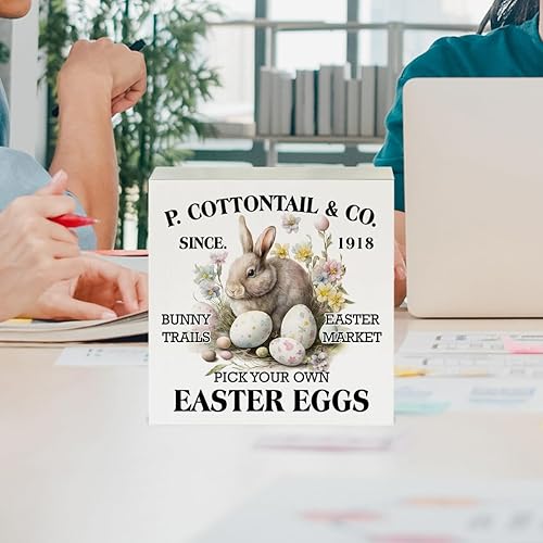 Miniatura 10 de Decoraciones religiosas cristianas, decoración inspiradora de escritorio de Pascua, versículo de la Biblia, letrero de madera para el hogar,