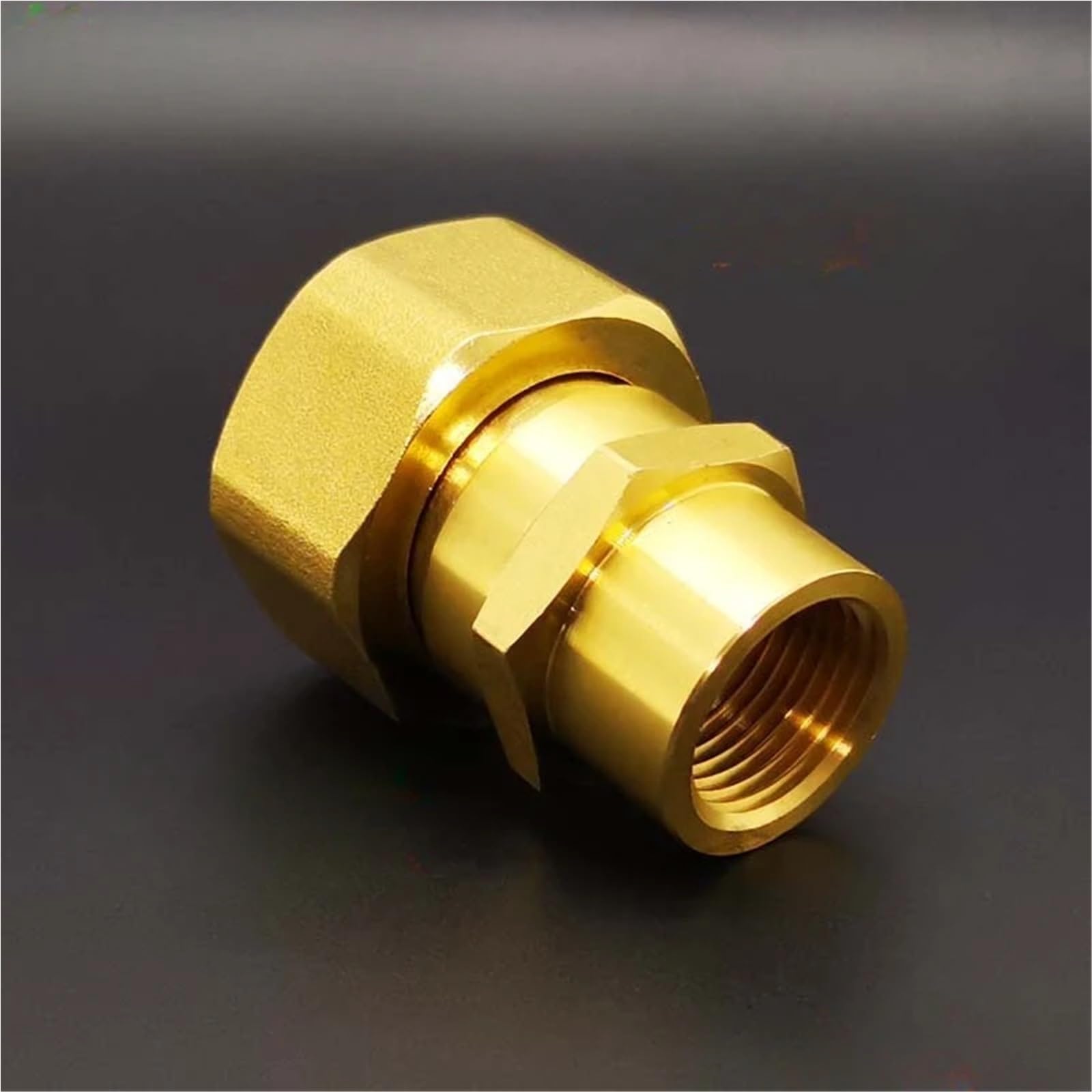 DN15 DN20 DN25 1/2" 3/4" 1" BSP Hembra Macho Unión Acoplador Adaptador Codo Latón Accesorio de Plomería Conector Hogar Jardín Agua(G1 FemalexG1 Male)