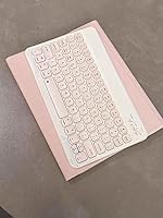 Vista 3 de AnMengXinLing Funda de teclado para iPad de 9.7 pulgadas, iPad de 5ª/iPad 6ª generación, Air2, funda inteligente con soporte para lápices, teclado