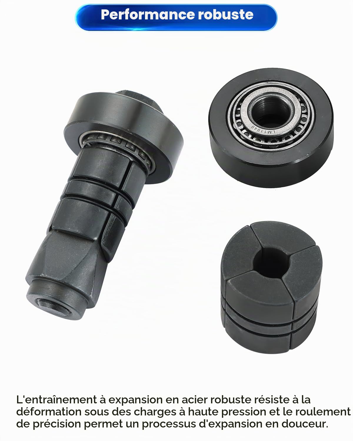 ATPEAM Kit d'Expandeur de Tuyau d'Échappement 8 Pièces, Écarteur Universel pour Tuyaux d’Échappement, Expandeur Soufflet de Cardan en Acier pour Voiture