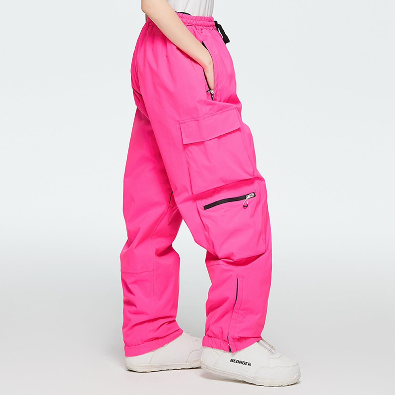 Sunnyuk Tuta da Neve Uomo Pantalone Snowboard Termici Pantaloni Elasticizzati Sci Tuta Curvy Montagna Salopette Invernale Taglie Forti Impermeabile da Neve
