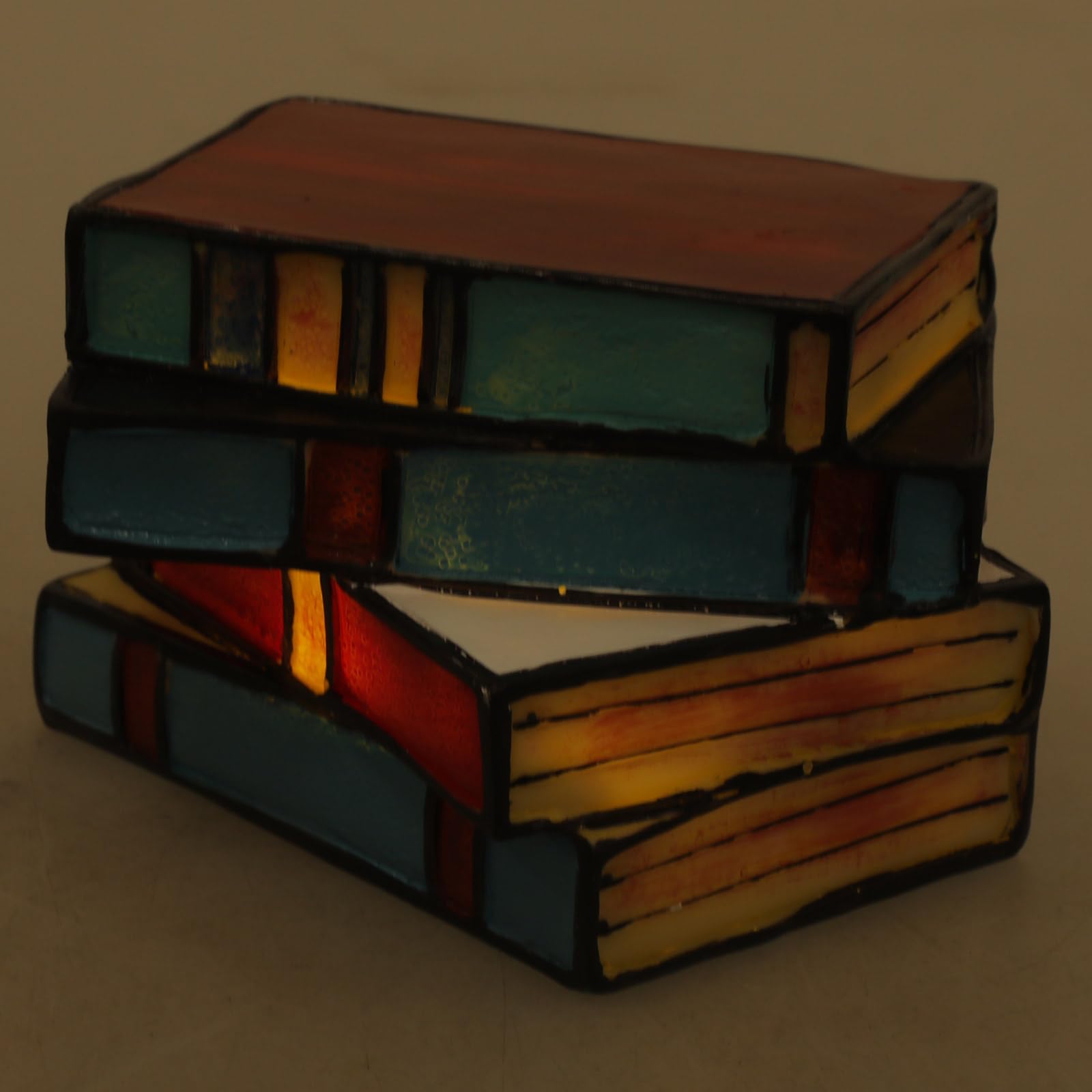 Luce del Libro del LED Luci di Lettura di Vetro Colorato Scrivania Elegante Lampada Da Tavolo Per La Lettura Resina Artistica Colorata Luce