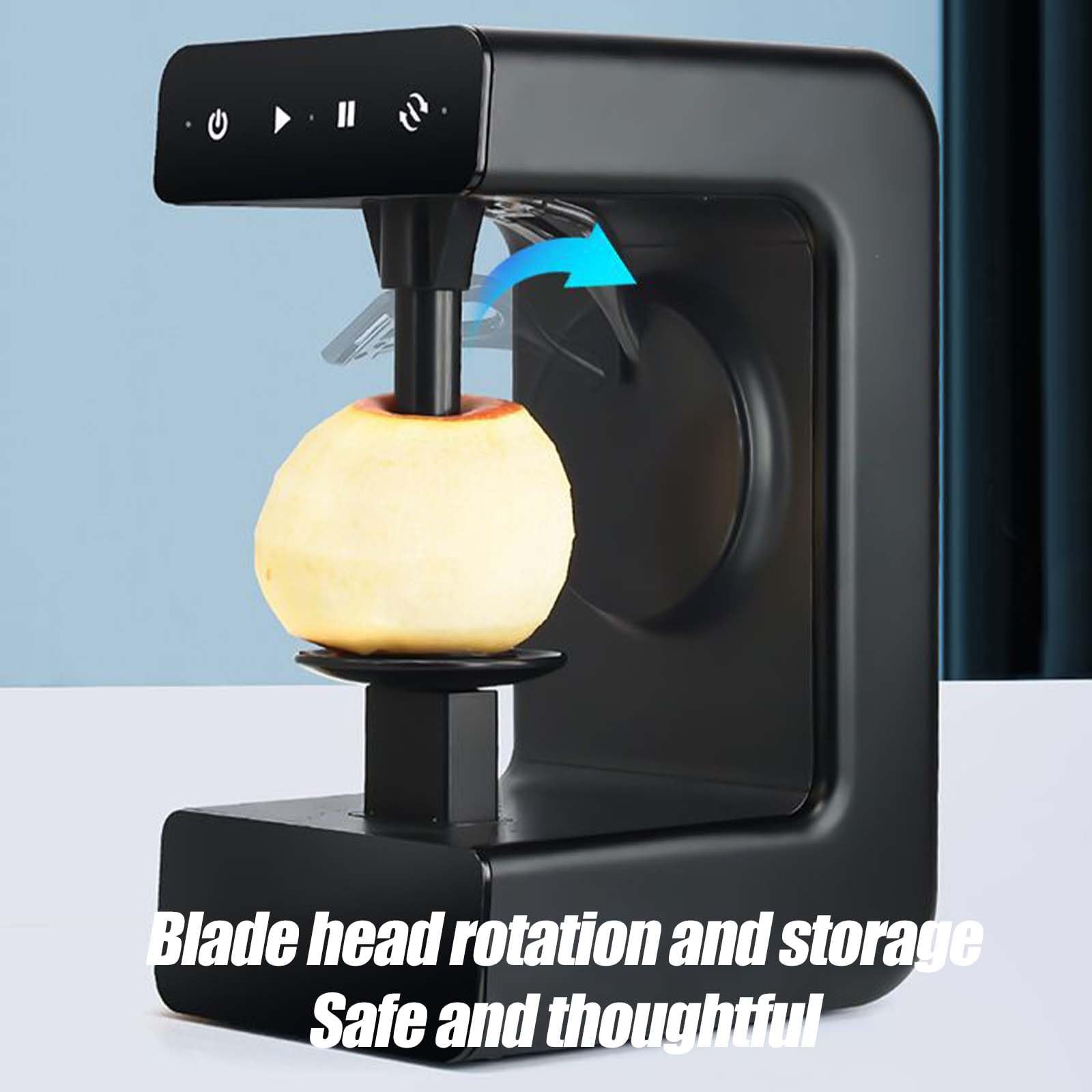 Pelador De Papas Eléctrico, Pelador De Manzanas, Pelador Automático Giratorio, Apagado Automático, Fácil De Limpiar, Pelador Multifuncional, para Frutas Y Verduras.
