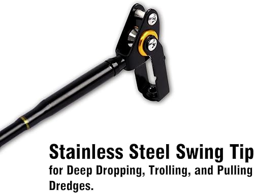 Miniatura 29 de Fiblink Caña de pescar doblada a tope 2 piezas de agua salada en alta mar caña de arrastre Big Game Roller Rod Barco convencional caña de pescar