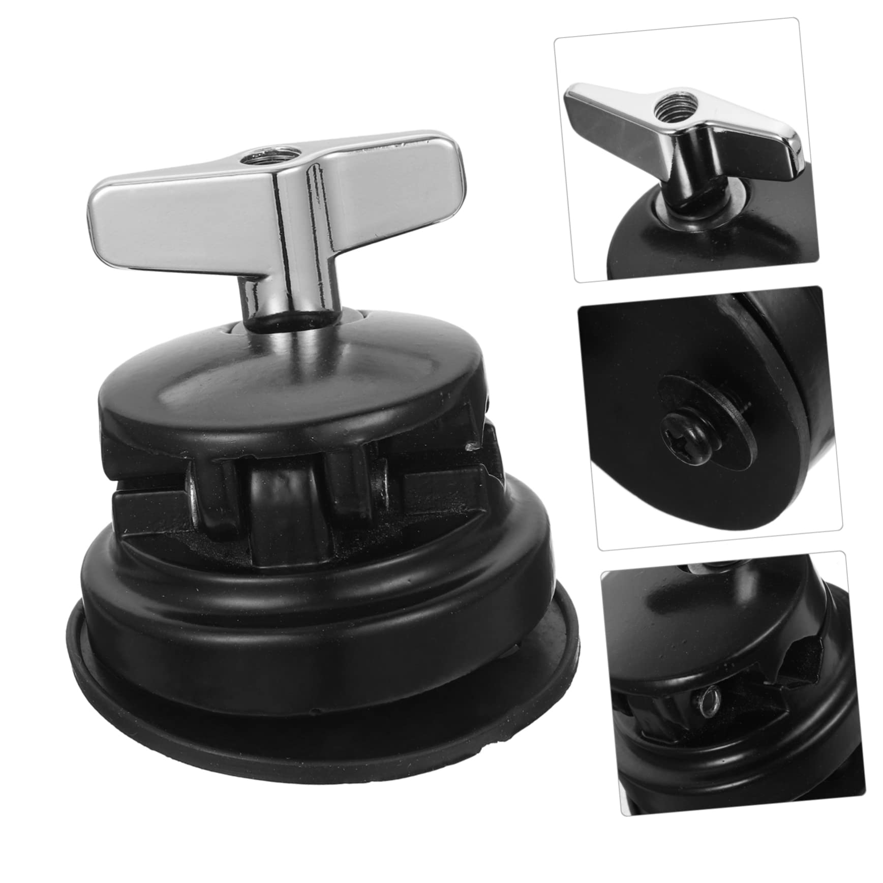 UPKOCH Support de Montage pour Tom en Fer Argenté Réglage Facile et Transfert Sonore, Accessoire pour Batterie Noir Compatible Kit de Percussion