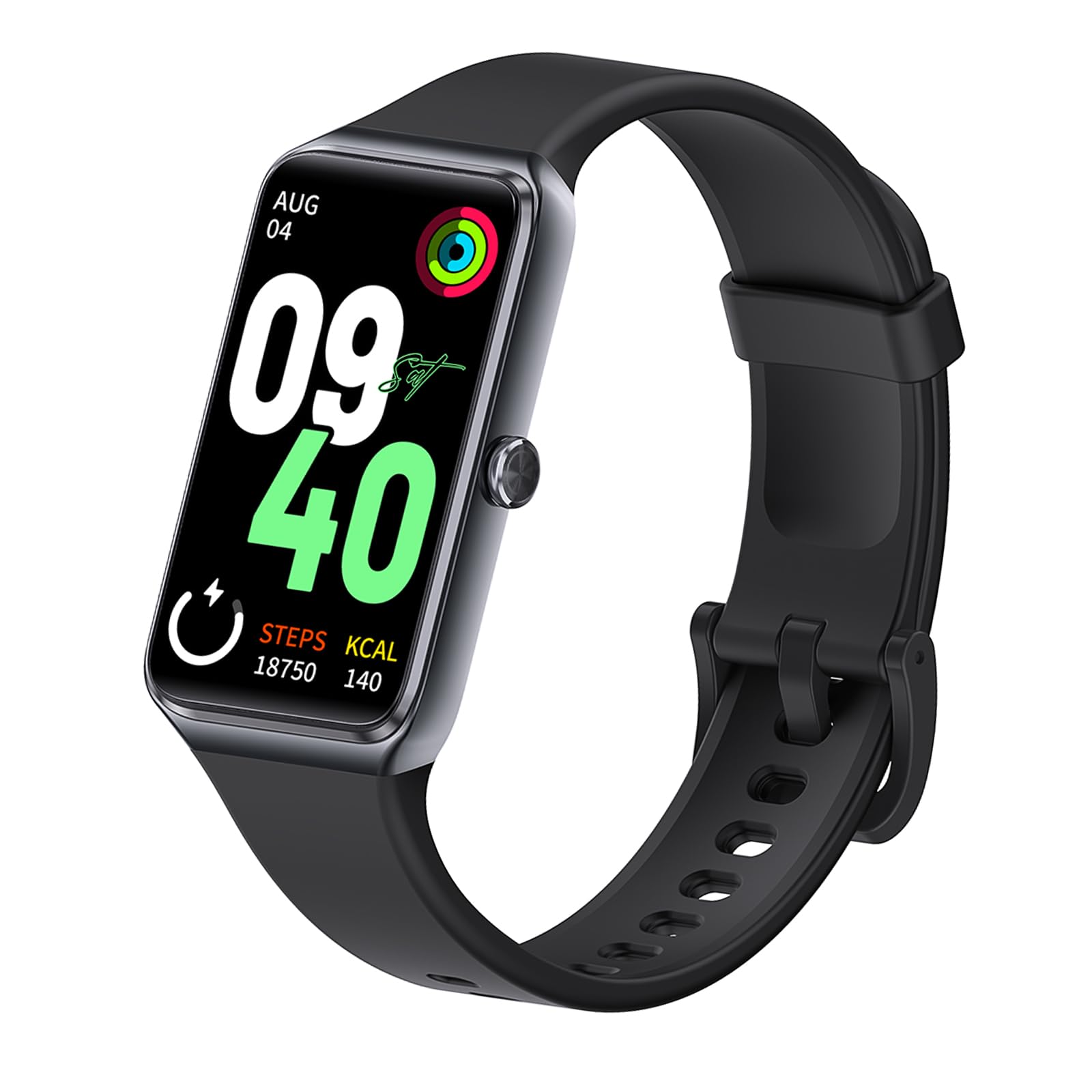 Monitor de actividad física con frecuencia cardíaca 24/7, 104 modos deportivos, monitor de sueño, presión arterial de oxígeno en sangre, IP68, resistente al agua, contador de calorías, podómetro