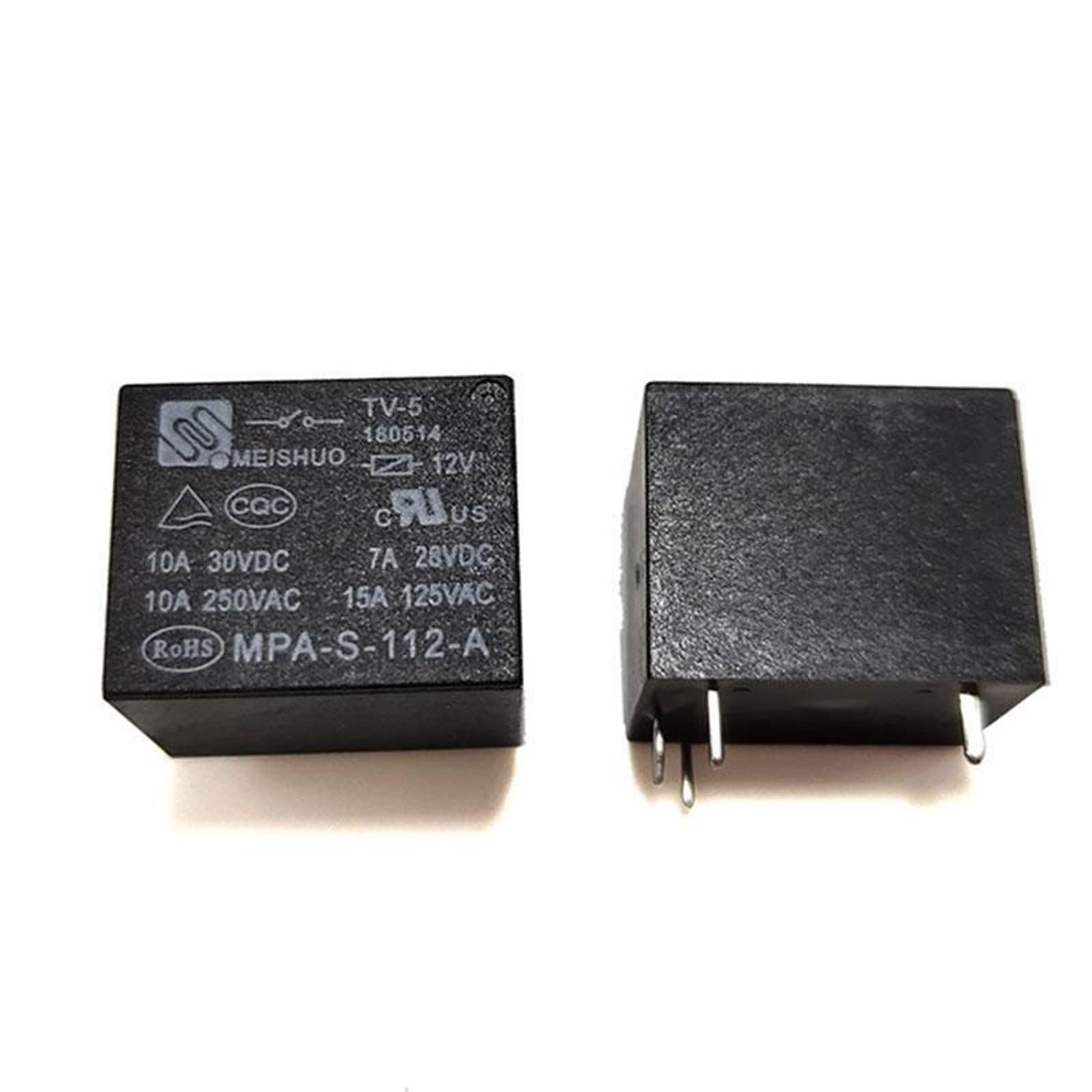 AERBNYEQP 5PCS Relays MPA-S-112-A MPA-S-105-A MPA-S-124-A 10A 250VAC 4PIN 5VDC 12VDC 24VDC Power Relay