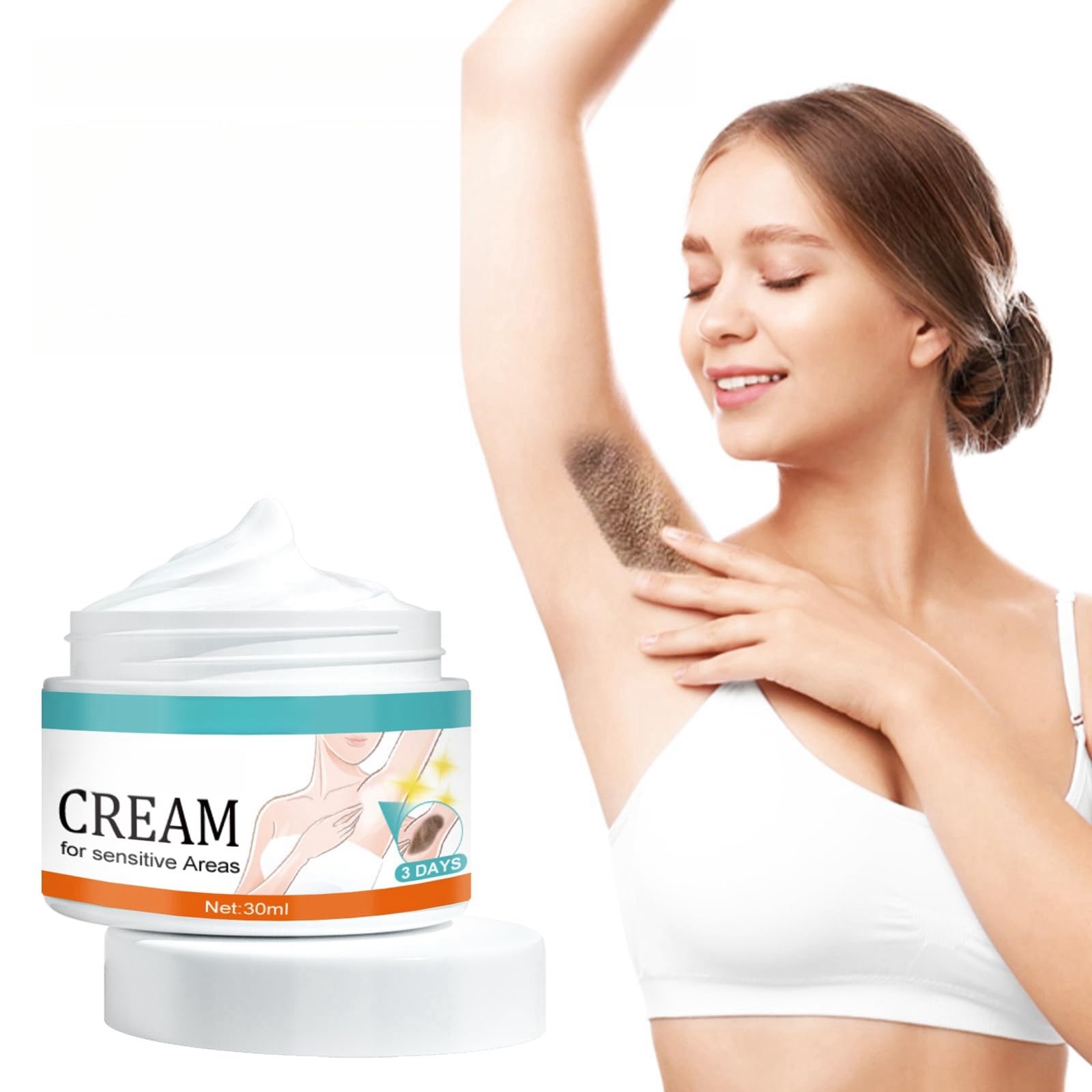 Underarm Beautifying Cream 30ml, Lightening Melanin In Armpit Joints & Elbows, Hydrating & Nourishing Skin Moisturizing Cream, Improves Skin Texture, Quick Absorption, Gentle & Non-Irritating