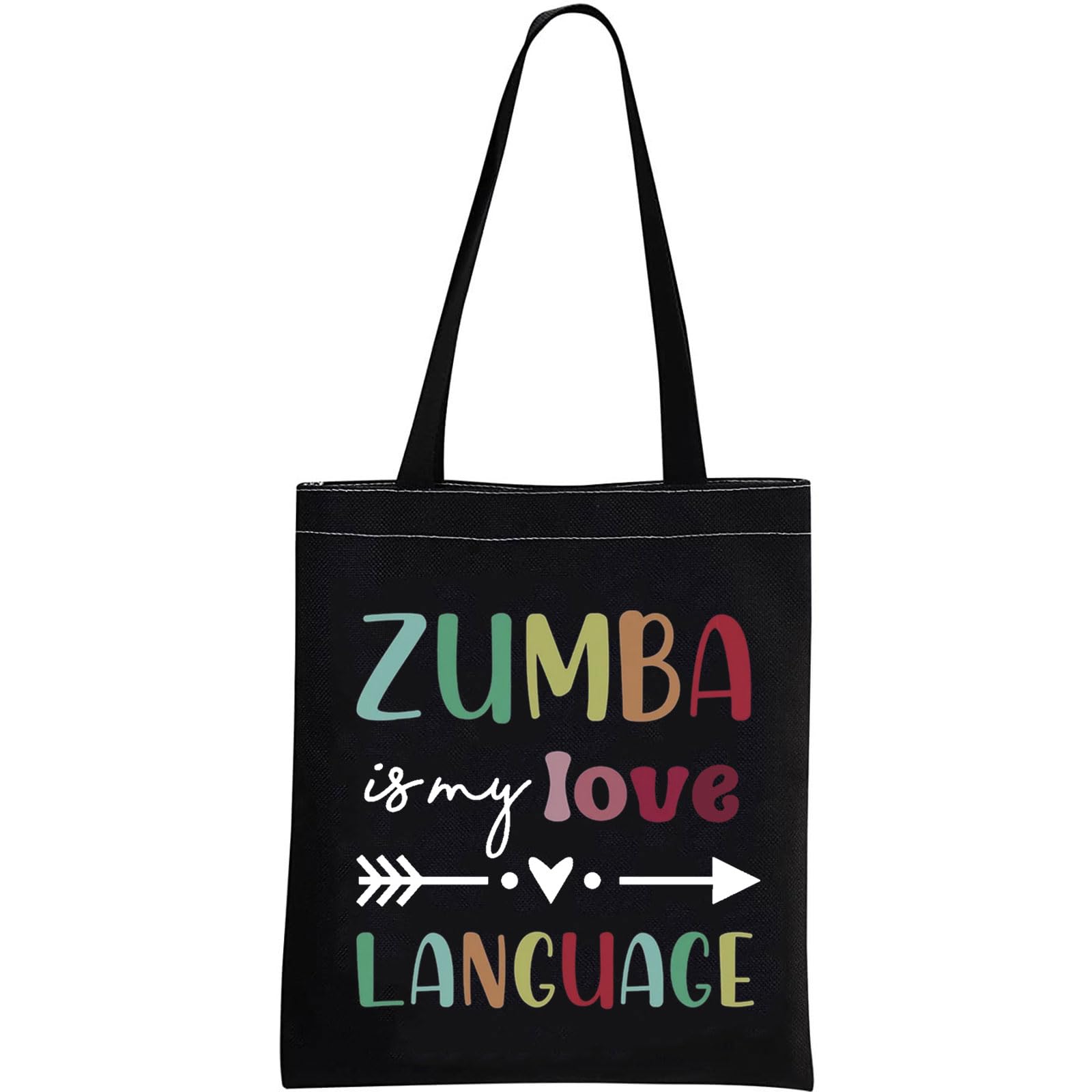 Zumba Lover gift Zumba Teacher Appreciation Gift Zumba Is My Language Zumba Dance Fitness Instructor Coach Gift Makeup Bag (Zumba Tote)