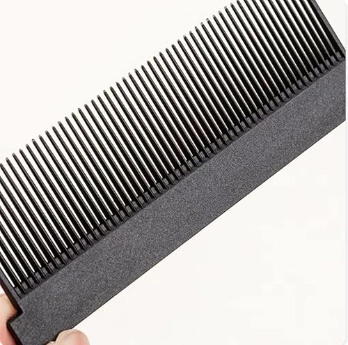 Miniatura 2 de Peine para alisado de hierro plano, accesorio de peine de calor extraíble para plancha plana (negro y rojo)