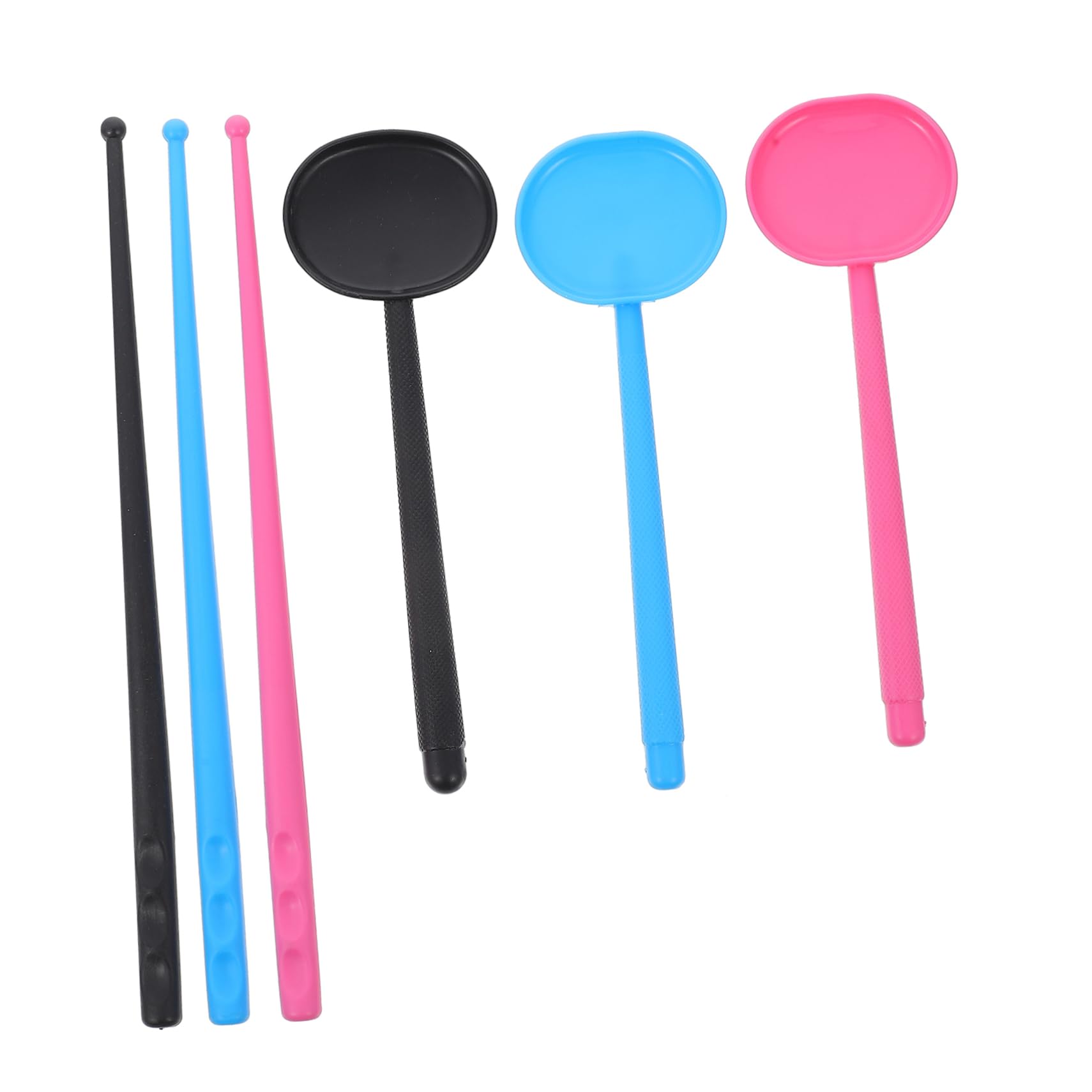 GOOHOCHY 6pcs Set of Handheld Eye Occluder Abs Material Eye Patch Tool Non-Slip Design Vision Test Tool for Boys and Girls Adults Elderly