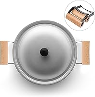 Vista 8 de Olla de cocina con asas laterales, cacerola de repuesto para el oído, olla de leche, mango de agarre, accesorios de utensilios de cocina, olla