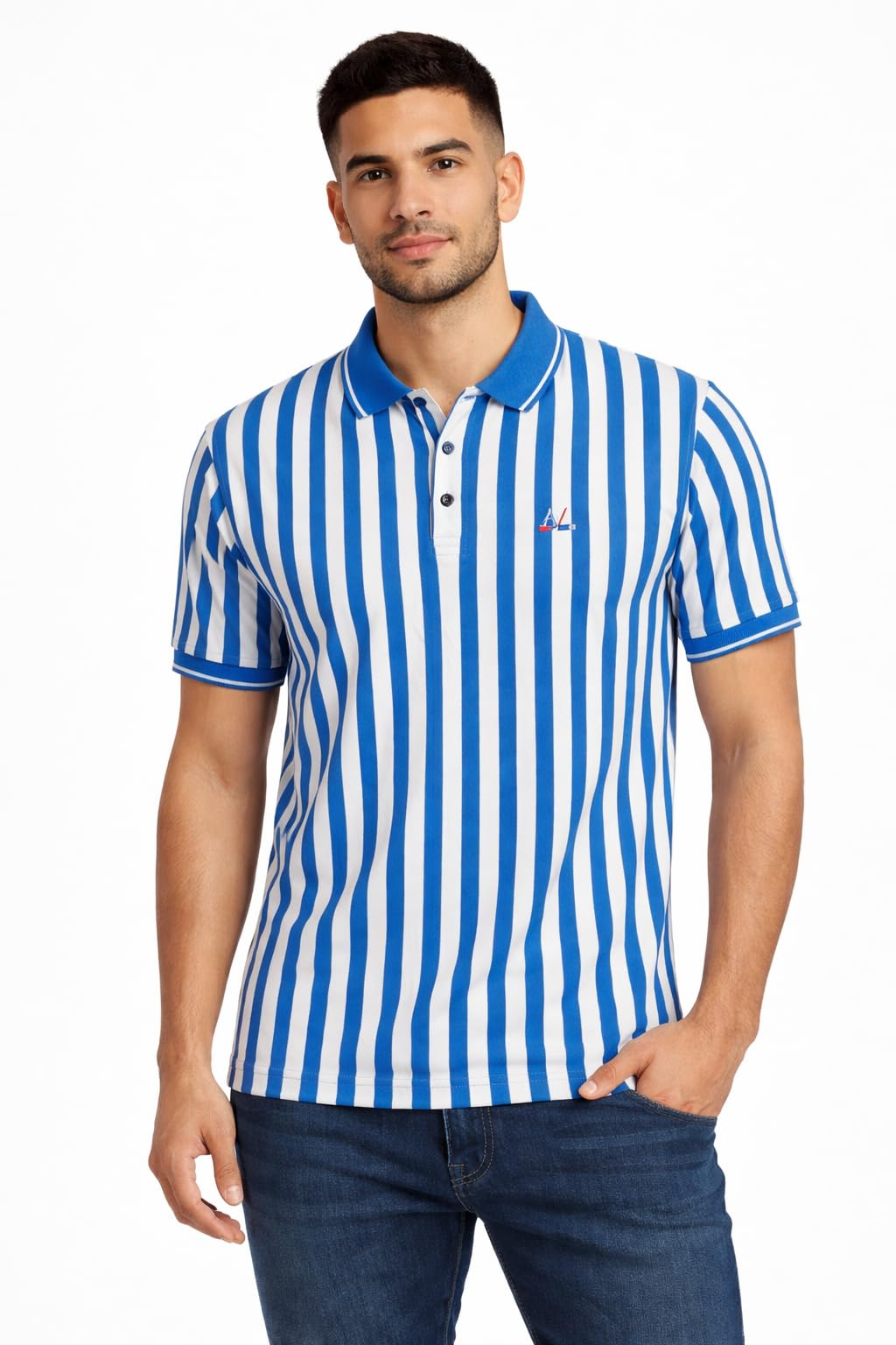 Men's Stripe Polo T Shirt | Regular Fit Half Sleeve Casual Soft T Shirt for Men's | Stylish Trendy Summer Wear T Shirt-picture-41