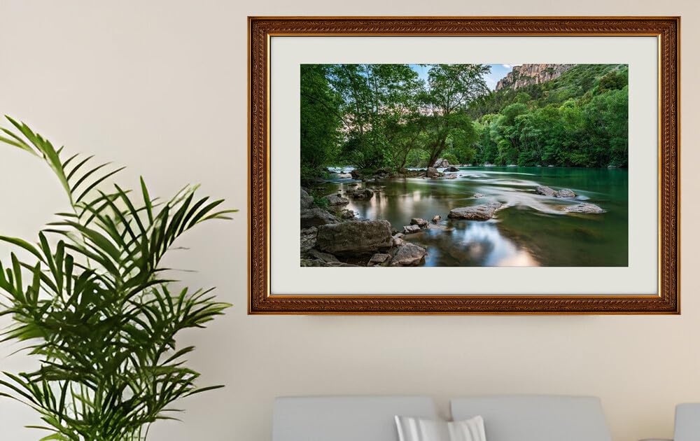 JVERF - JZZG28697 Spain Parks Rivers Stones Ordesa and Monte Perdido| Self-Adhesive Painting | Frameless