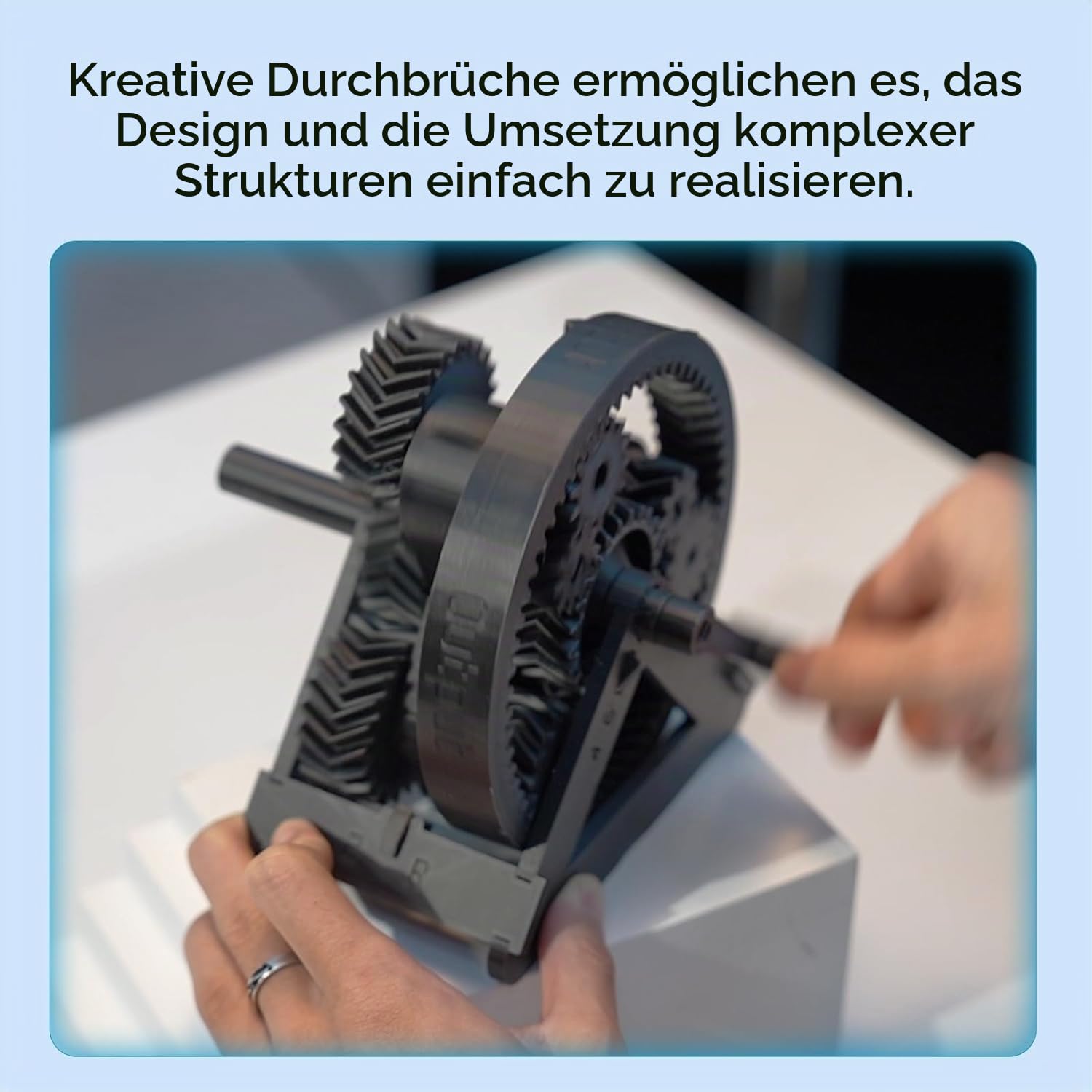 Creality PLA-CF Filament 1,75 mm, Hyper Carbon Fiber Filled PLA für 3D Drucker, Hochgeschwindigkeits und Hochtemperaturbeständiges, hohe Geschwindigkeit, 2kg Schwarz