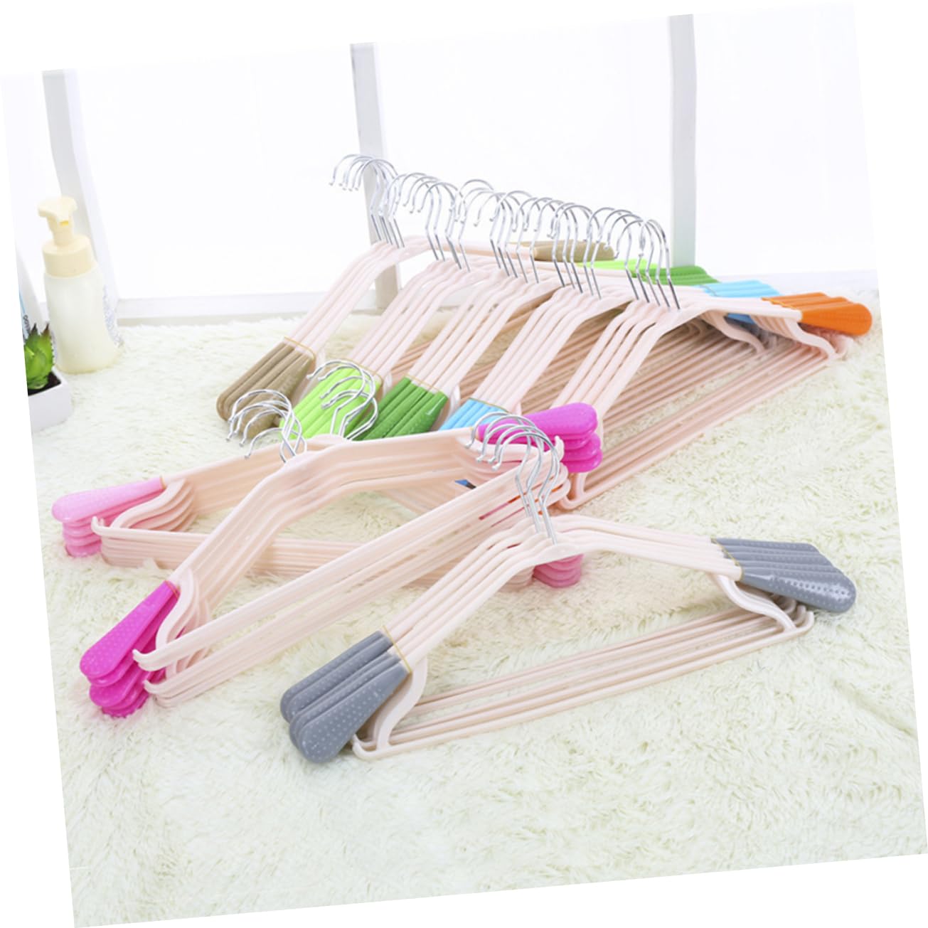 VILLFUL 5 Pcs Non Clothes Hanger Multifunctional Clothing Rack Hangers Air Dry Multifunctional Hanger Clothes Rack for Drying Adult Hangers Hangers Coat Hangers Trackless Hangers