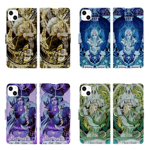 ジョジョ スマホケース iphone 16 pro 手帳型 全機種対応 携帯ケース jojo ケース 傷や汚れに強い グッズ 手帳型ケース