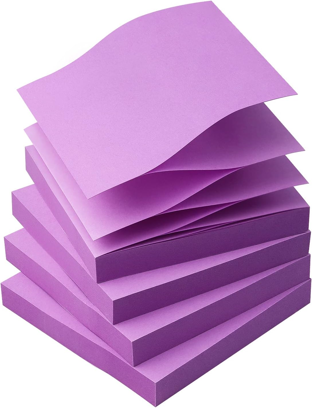 Sticky Notes 3x3 Pop Up with Bright Colors (Purple), 4 Pads 90 Sheets/Pad