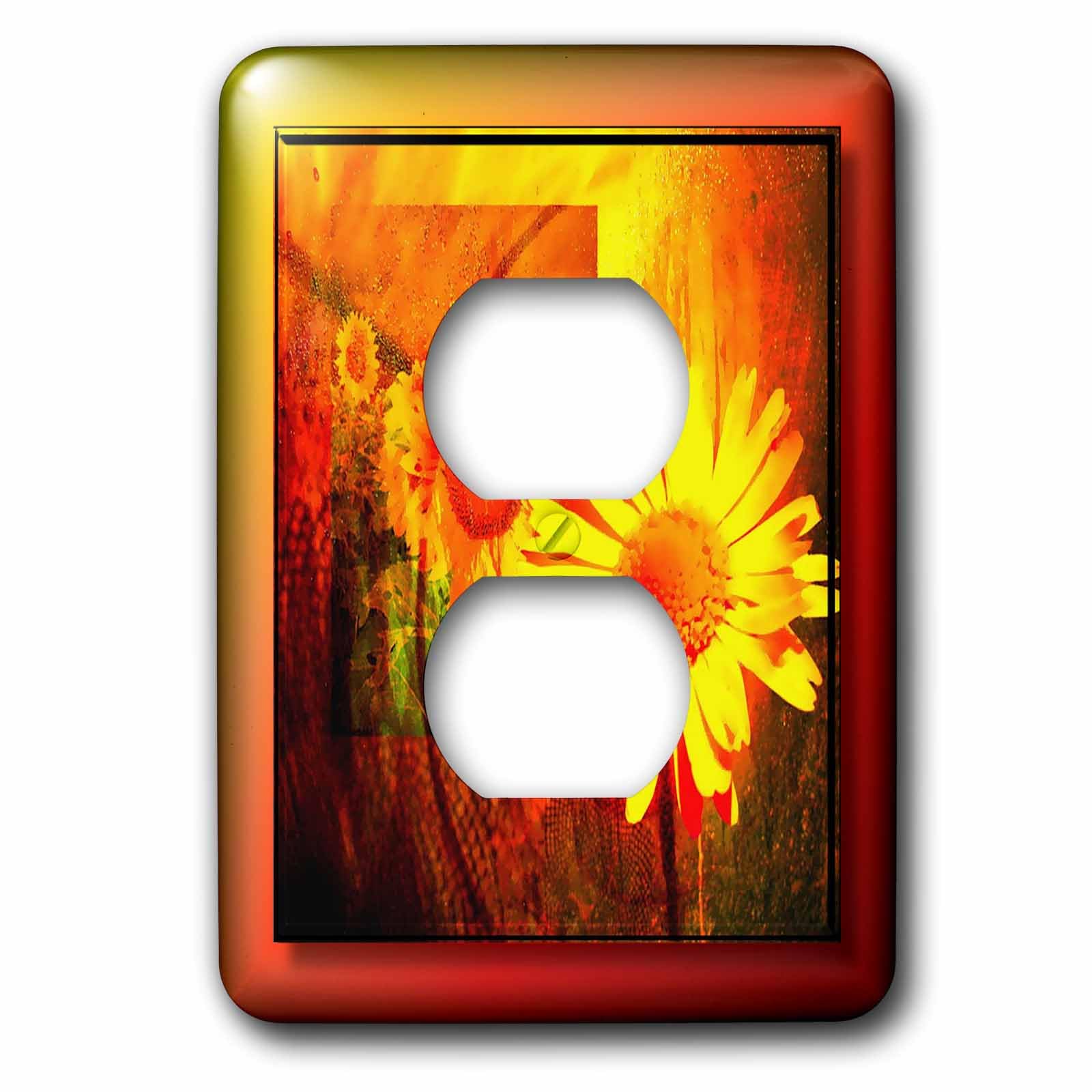 Ligne de tournesols cache prise décoratif pour illuminer votre salon chaleureux