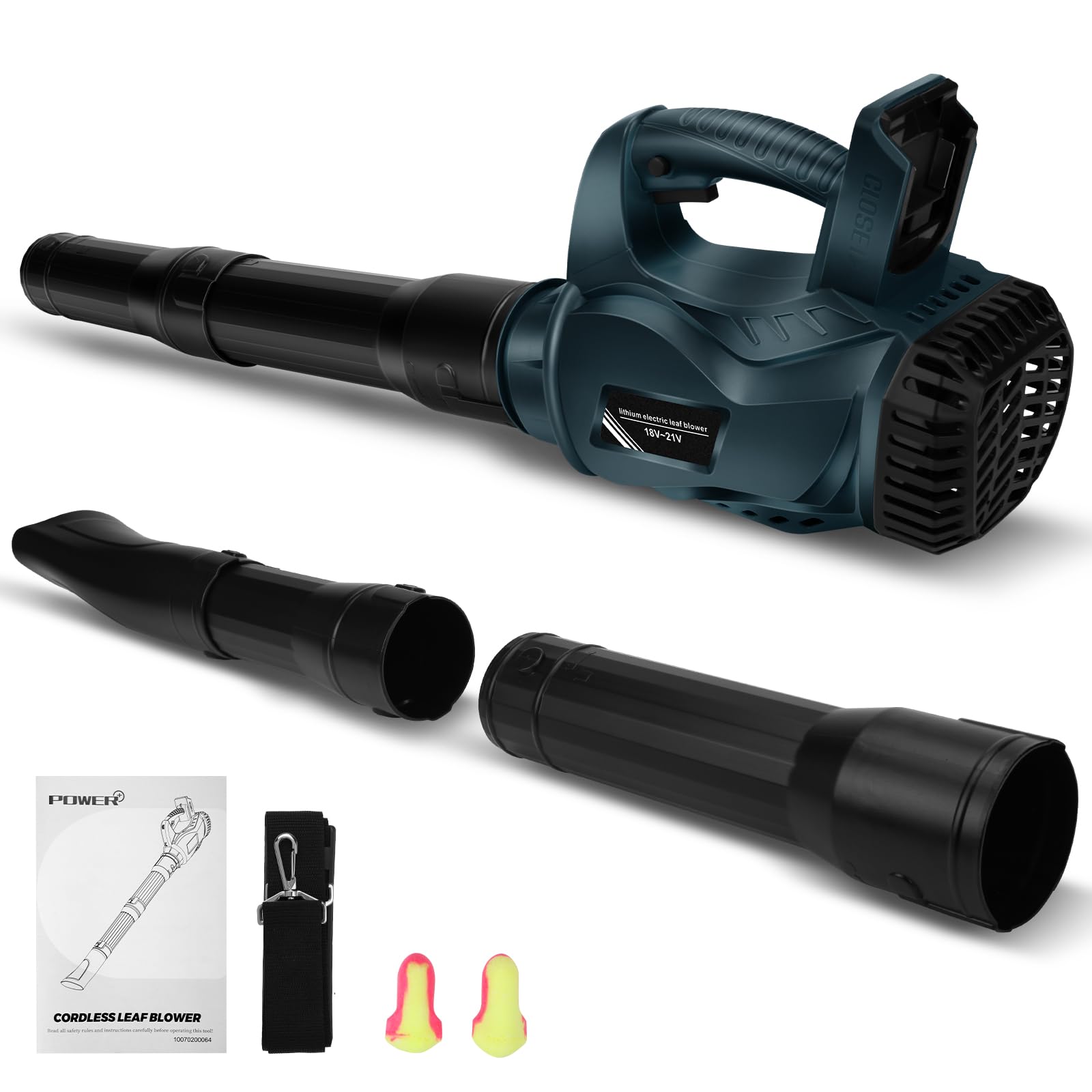 Schnurloser Laubbläser Kompatibel Mit Bosch Professional 18V System Akku GBA/CORE/ProCORE/AMPShare 18V, 6 Geschwindigkeiten Elektrischer Laubbläser Bürstenlosem, Für Rasenpflege, Garten