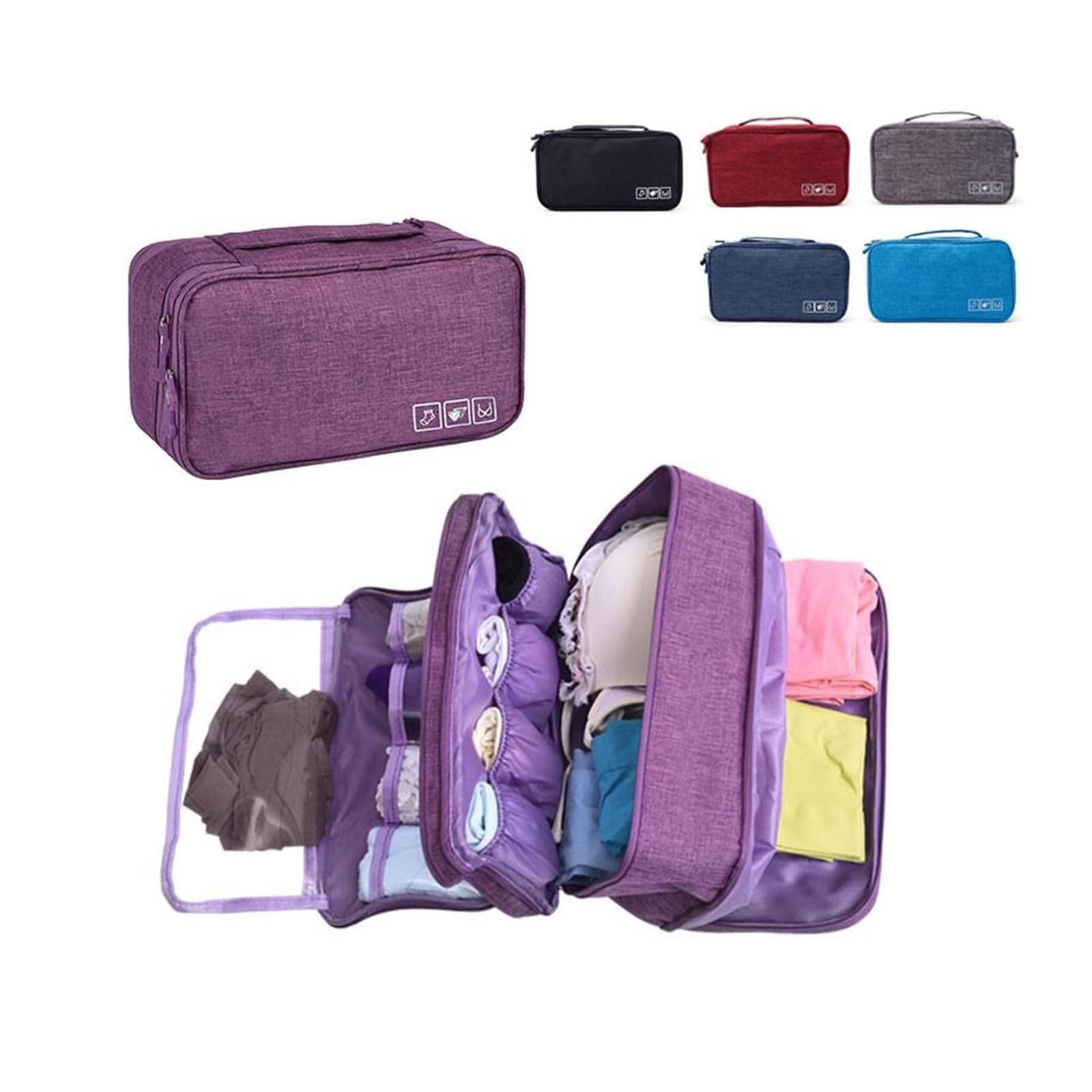 Underwear Bag For Travel Travel Bra Organizer Bag Waterproof Panties Sock Underwear Storage Bag Daily Women Wash Package Cosmetic Finishing Bags