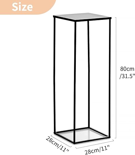 Miniatura 5 de Nuptio Jarrón negro para centros de mesa de boda, 10 jarrones de 31.5 pulgadas de alto para centros de mesa de boda, jarrones negros para flores,