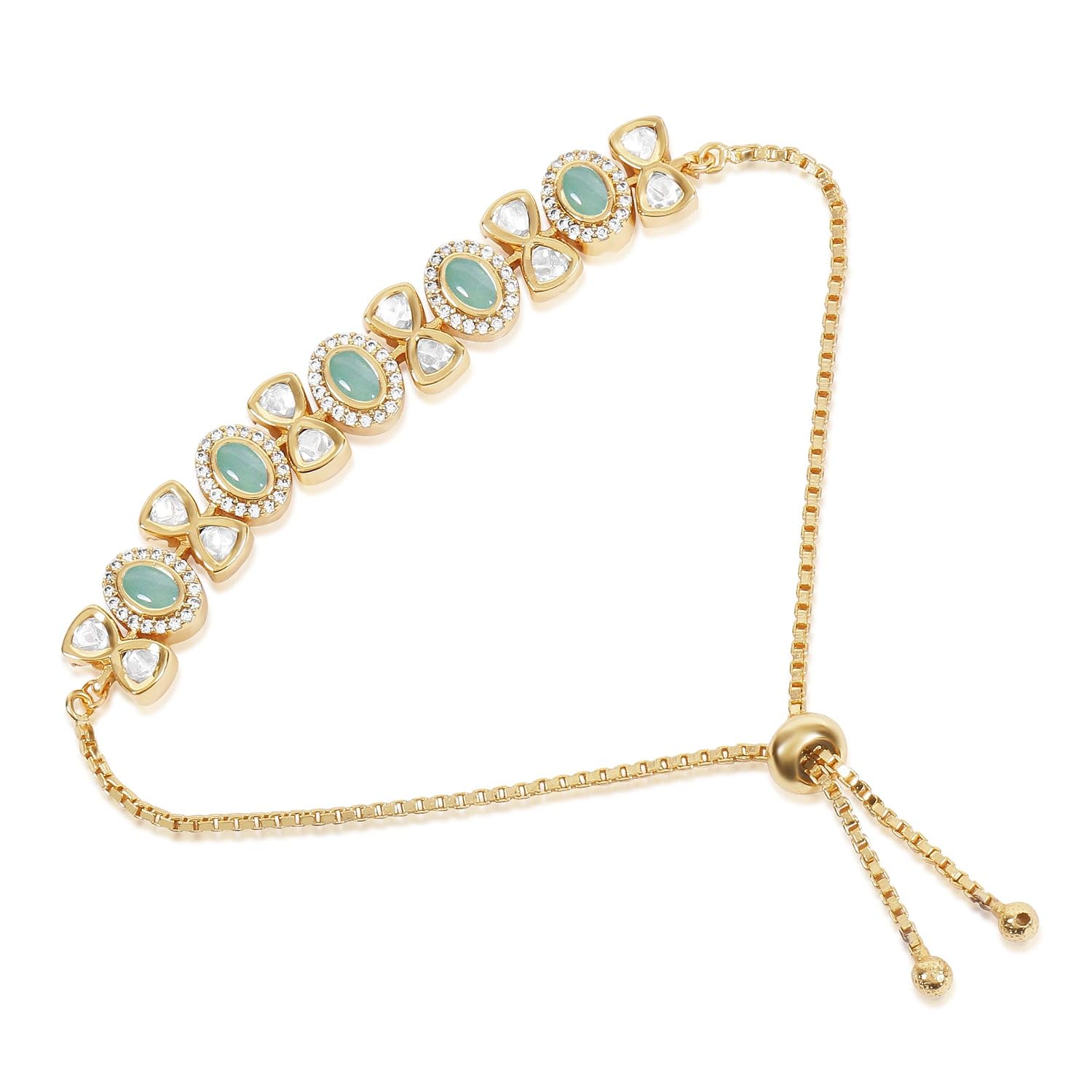Anayaa Jewels Polki Kundan Bracelet (Mint) (B0DCGH7SSN) Amazon Price History, Amazon Price Tracker
