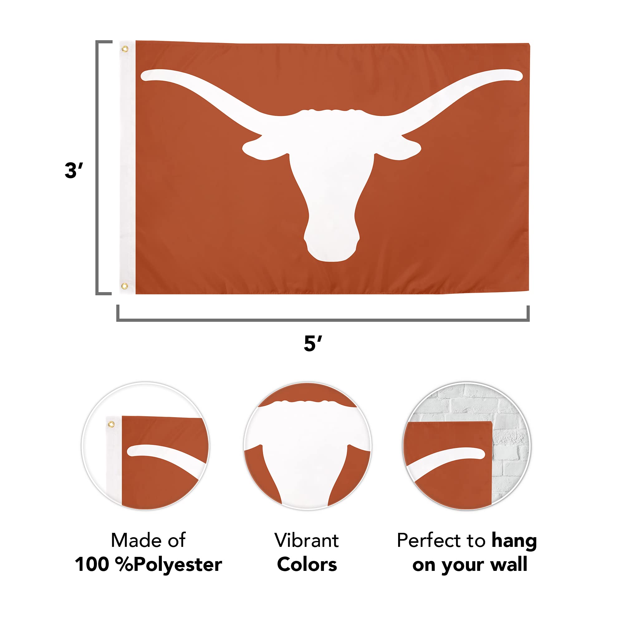 University Of Oklahoma Sooners Flag - 3x5 Ft Desert Cactus Design For Indoor/Outdoor Use