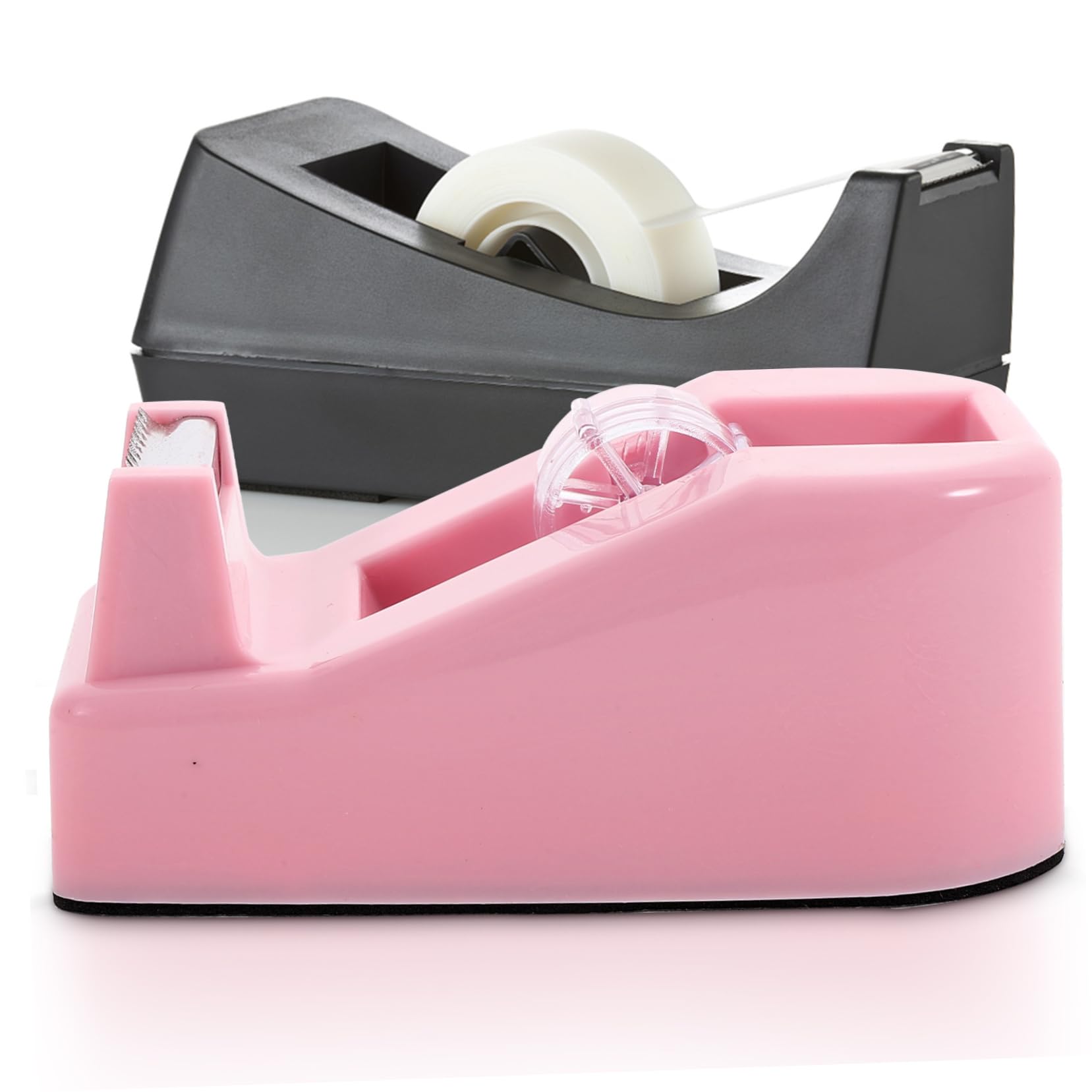 Amazon.co.jp: COOLHIYA ピンクの小型テープディスペンサー プラ製持ち 