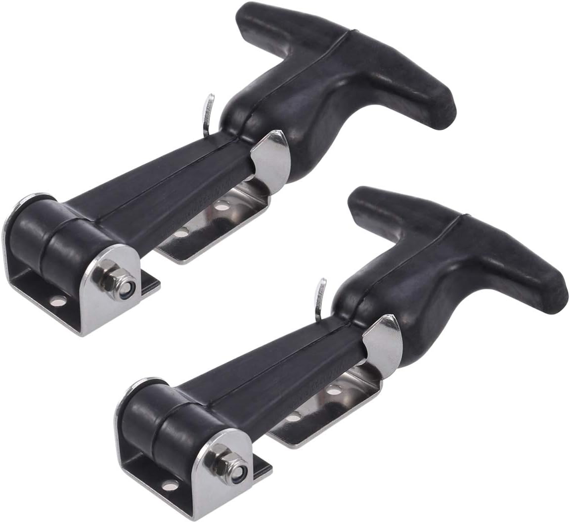 Totority 2pcs Toggle Latch Catch Hasp Toggle Clamps Rubber Hood Boat