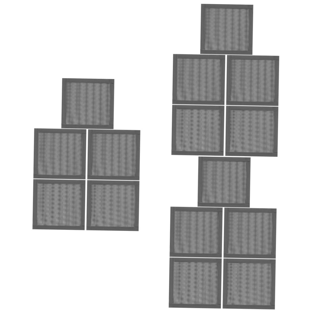 NUOBESTY 3 Set Antipolvere Per Ventole Telaio Magnetico Facile Installare Protezione Durevole E Traspirante Per Raffreddamento Computer 5 Pezzi*3
