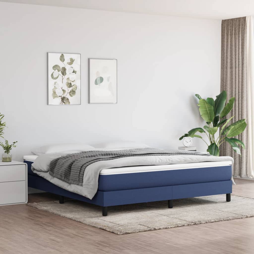 Materasso medio a molle insacchettate, 180 x 200 x 20 cm, blu, con tessuto traspirante e anima in schiuma fredda, per un comfort ergonomico durante il sonno e un supporto ottimale per chi