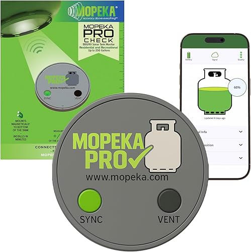 Miniatura 7 de Mopeka Sensor universal Pro Check  Sensor de medidor de tanque de propano inalámbrico  Accesorios imprescindibles para barbacoa y RV que indiquen