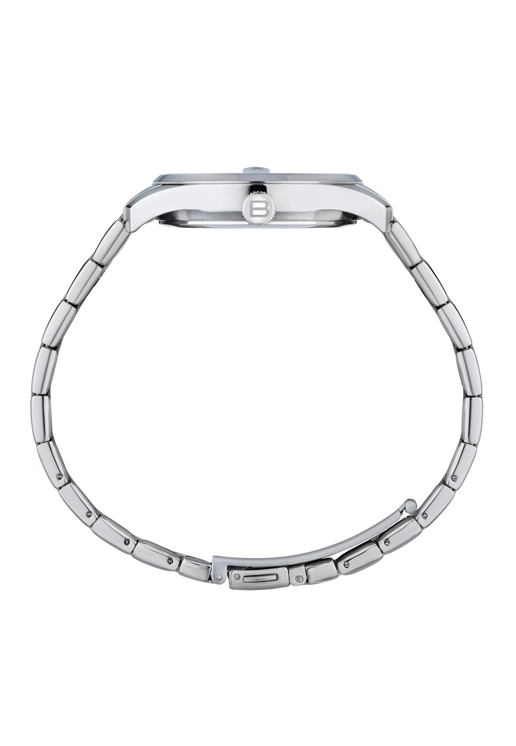 Breil, Collezione Classic Elegance, Orologio Donna con Bracciale e Cassa in Acciaio, Resistente All'Acqua, Vetro Minerale Resistente con Lente d'Ingrandimento, Chiusura con Pulsanti