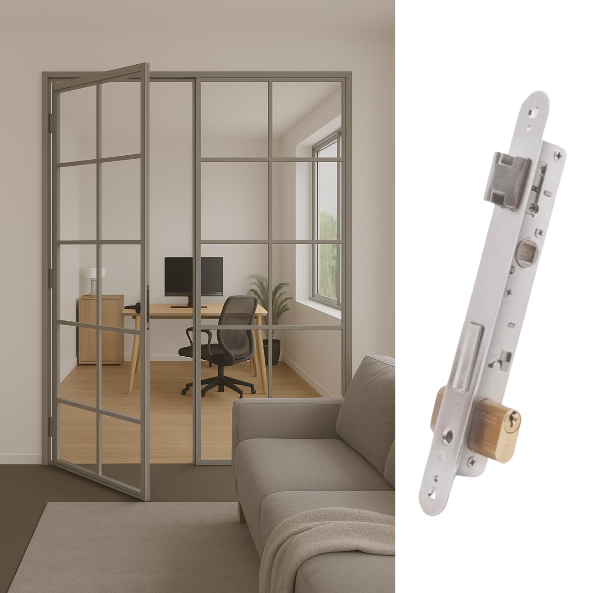Lince 3017001-5550 - lock (in alluminio, 14 mm)