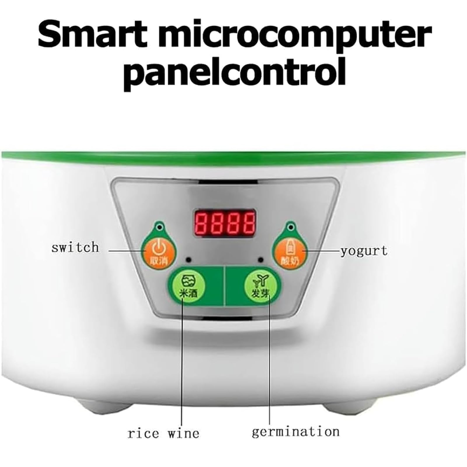 Macchina automatica per germogli di fagioli con serbatoio d'acqua da 1,25 l, spray automatico a 360 °, strumenti elettrici per la germinazione dei semi per la coltivazione domestica