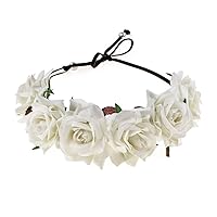 Vista 7 de Corona de rosas rojas para festival F-67 de Floral Fall, M